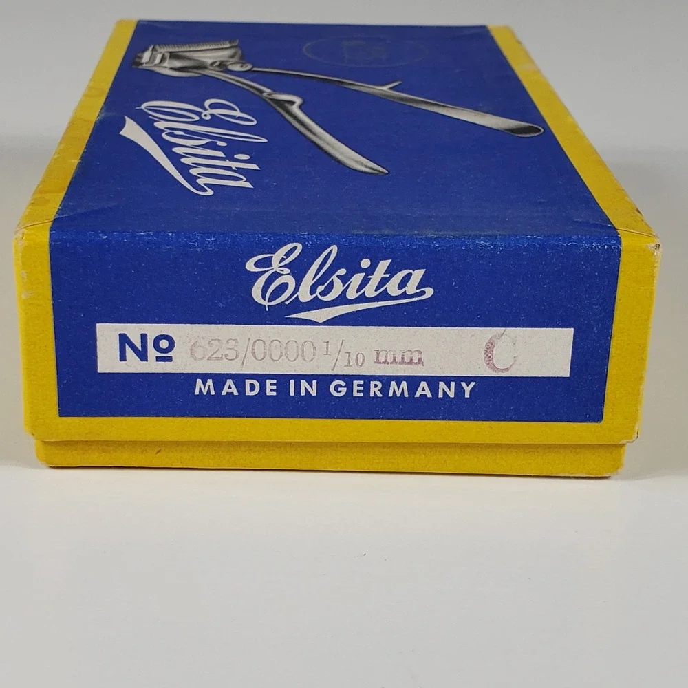 Vintage Elsita 623 Manual Hair Clippers Made in Germany Chrome Original Box EUC‎